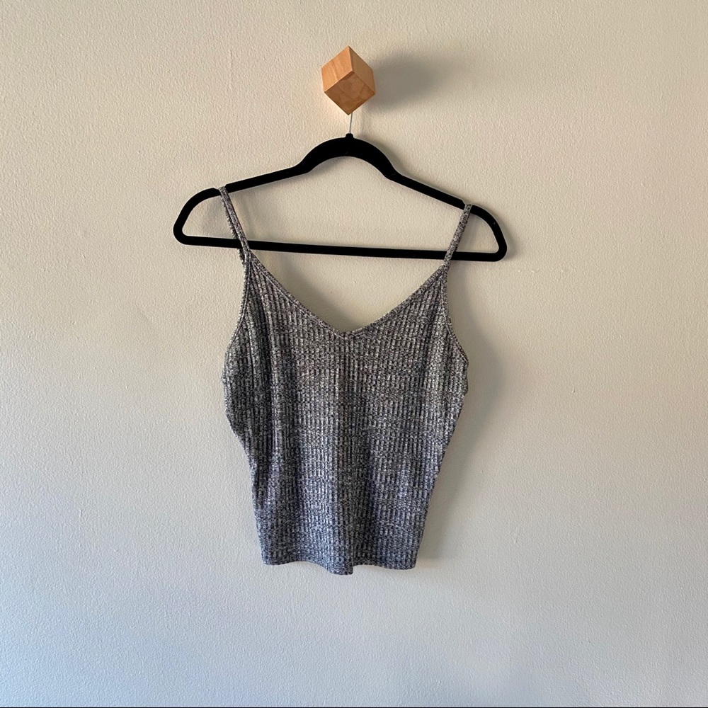Victoria’s Secret Grey and White Cami Tank Top